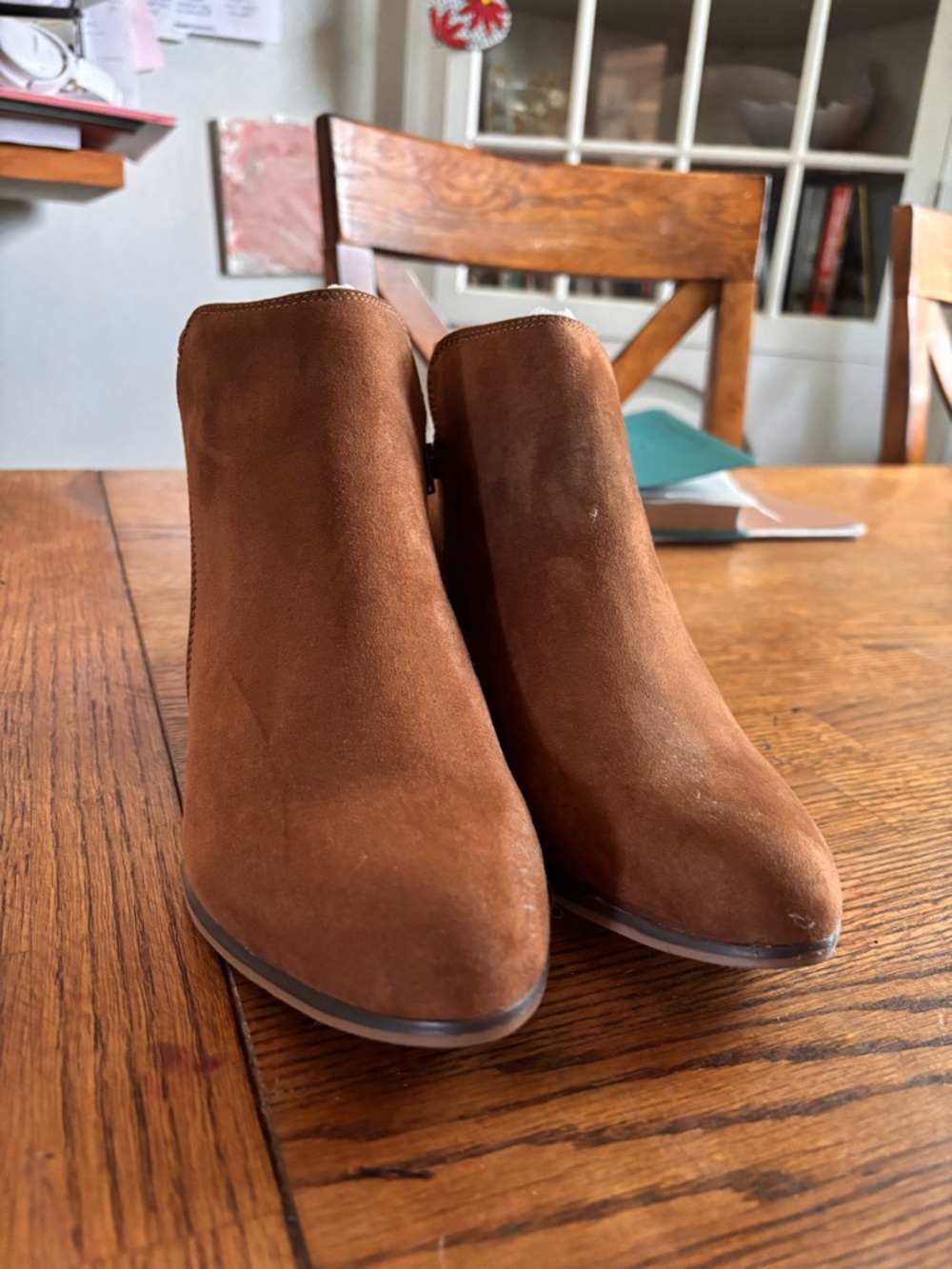 Brown Suede Women's Ankle Boots - Classic Casual
